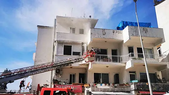 Aspiratörden çıkan yangın korkuttu