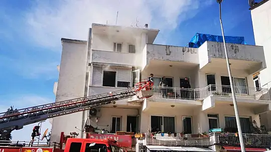 Aspiratörden çıkan yangın korkuttu