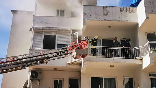 Aspiratörden çıkan yangın korkuttu