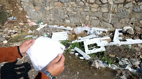 ATIKLARIN SAHİBİ FATURADAN TESPİT EDİLDİ