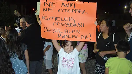 Mahalleli, hayata geçirilmesi planlanan projeyi destekleyeceklerini belirtti