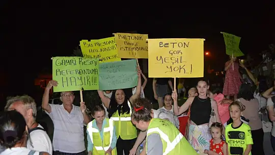 Mahalleli, hayata geçirilmesi planlanan projeyi destekleyeceklerini belirtti