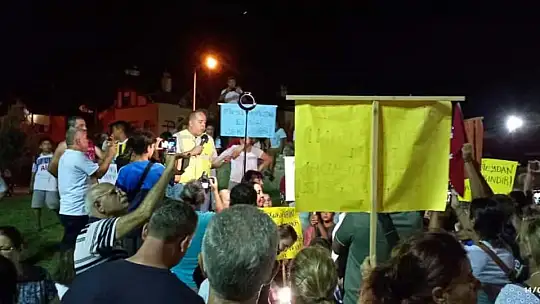 Mahalleli, hayata geçirilmesi planlanan projeyi destekleyeceklerini belirtti