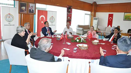 Muğla Valisi Akbıyık gaziler ile bir araya geldi