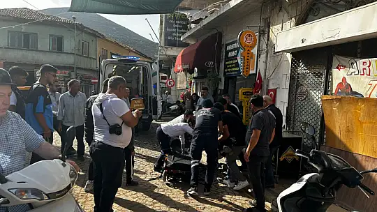 Bozuk yol nedeniyle meydana gelen kazada motosiklet sürücüsü yaralandı