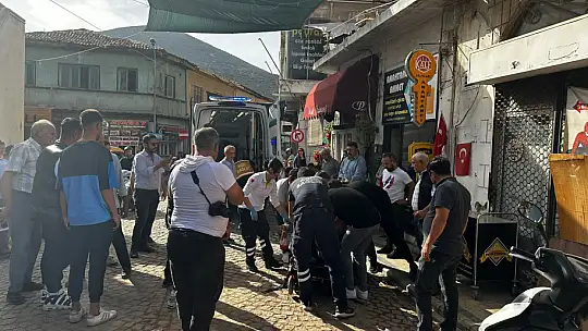 Bozuk yol nedeniyle meydana gelen kazada motosiklet sürücüsü yaralandı