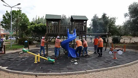 Marmaris'te parklar yenileniyor