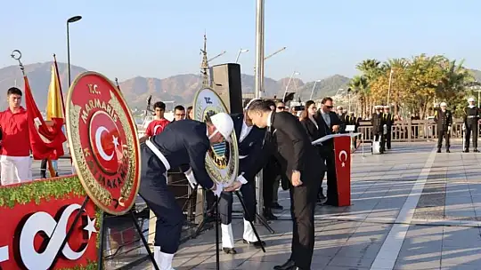 Marmaris'te 10 Kasım Atatürk'ü Anma törenleri gerçekleşti