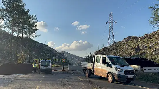 Marmaris'te İçmeler-Turunç yolu bir ay trafiğe kapalı