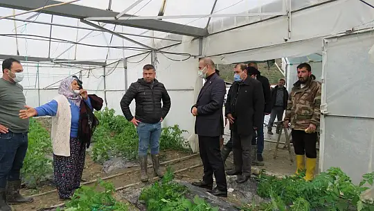 Ortaca'da fırtına seralara zarar verdi