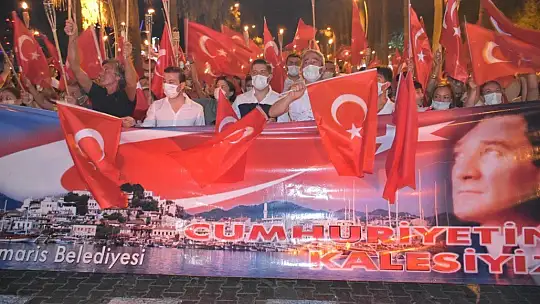 30 Ağustos Zafer Bayramı Marmaris'te coşkuyla kutlandı