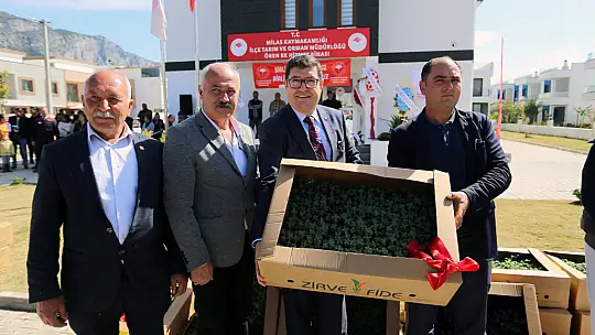 ÖREN'DE ÜRETİCİLERE 100 BİN ITRİ BİTKİ DAĞITILDI