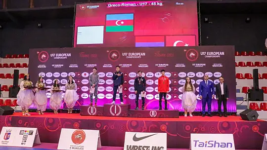 Güreşçi Sarp, Avrupa üçüncüsü oldu