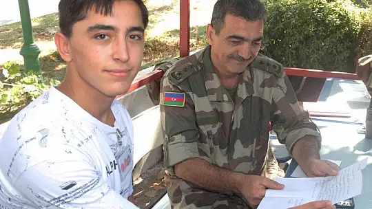 Azerbaycanlı ateş savaşçılarına duygulandıran mektuplar