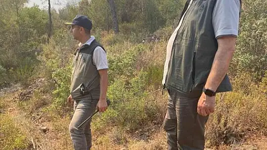 Bakan Kirişci, yangın söndürme çalışmalarını yerinde takip ediyor
