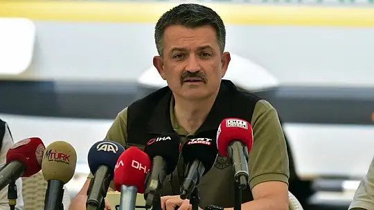 Bakan Pakdemirli orman yangınlarında son durumu açıkladı