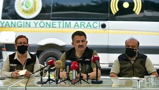 Bakan Pakdemirli orman yangınlarında son durumu açıkladı