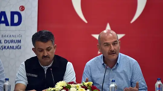 Bakan Soylu ve Pakdemirli orman yangınlarındaki son durumu açıkladı