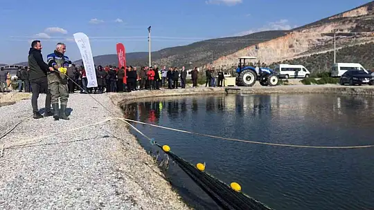 Balıkçılar ağı tarladan çekti