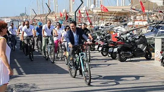 Başkan Aras Avrupa Hareketlilik Haftasında pedal çevirdi