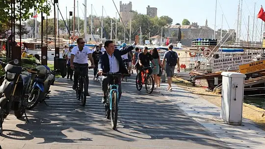 Başkan Aras Avrupa Hareketlilik Haftasında pedal çevirdi