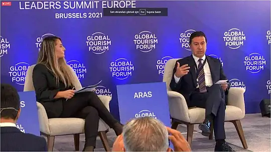 Başkan Aras Brüksel'deki forum'da Türkiye'yi temsil etti