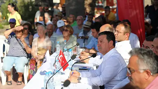 Başkan Aras, Turgutreis'te halkla buluştu