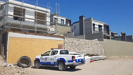 Belediye ekipleri 421 inşaat faaliyeti durdurdu