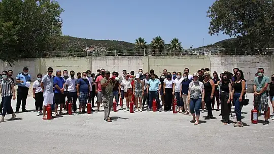 Belediye personeline Temel Yangın Eğitimi verildi