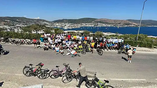 Bisiklet yarışı öncesi halk sürüşü yapıldı