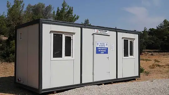 Bodrum Belediyesi mahallelere afet müdahale kabinleri yerleştiriyor