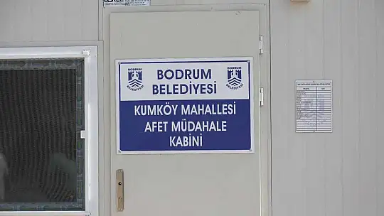 Bodrum Belediyesi mahallelere afet müdahale kabinleri yerleştiriyor