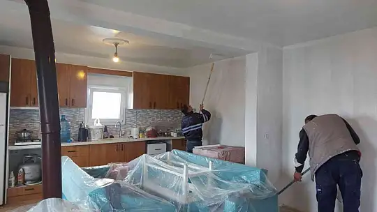 Bodrum Belediyesi'nden yangında zarar gören aileye destek