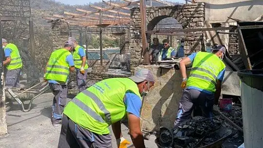 Bodrum Belediyesi yangın mağdurlarına destek olmaya devam ediyor
