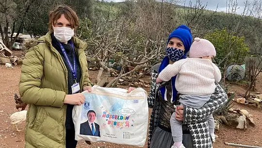 Bodrum Belediyesinden yeni doğan bebeklere sürpriz karşılama