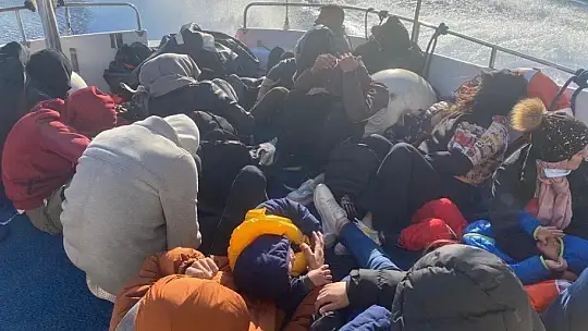 Bodrum'da 44 düzensiz göçmen kurtarıldı