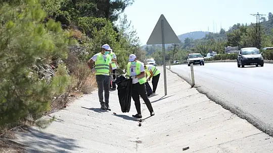 Bodrum'da 50 kilometrelik yol temizliği