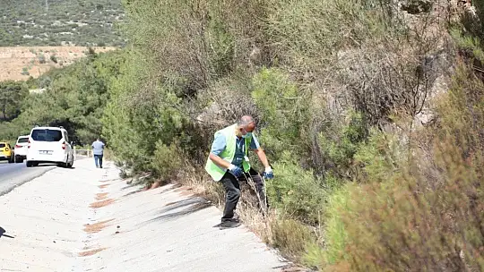 Bodrum'da 50 kilometrelik yol temizliği