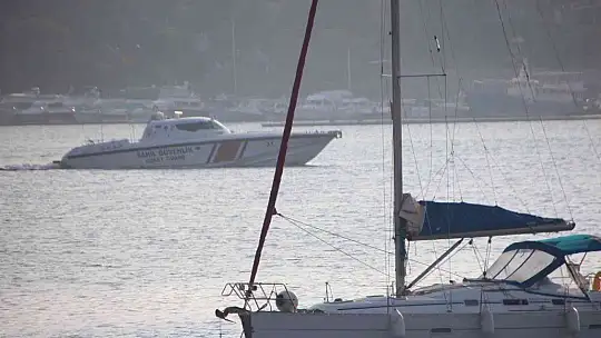 Bodrum'da alargadaki tekne battı