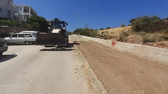 Bodrum'da bir ayda 10 bin tondan fazla asfalt serimi yapıldı