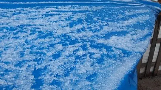 Bodrum'da fırtına ve dolu kabusu