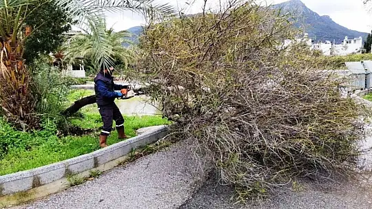 Bodrum'da fırtına ve dolu kabusu