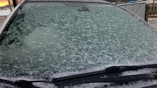 Bodrum'da fırtına ve dolu kabusu