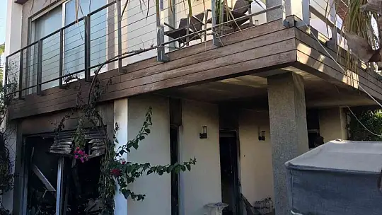 Bodrum'da ikamet yangını panikletti