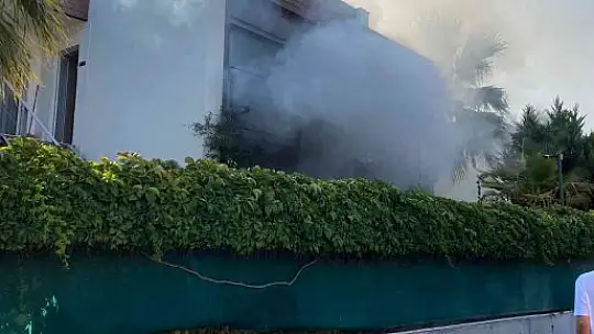 Bodrum'da ikamet yangını panikletti