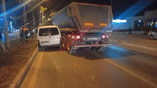 Bodrum'da kamyon kazası