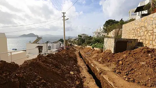 Bodrum'da kanalizasyonunun yüzde 51'i tamamlandı