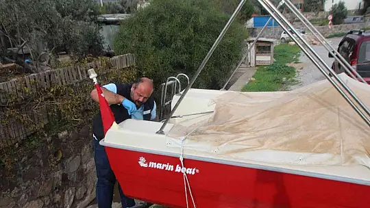 Bodrum'da kayık motoru hırsızlığı