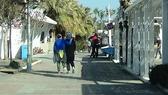 Bodrum'da kısıtlamalı deniz keyfi