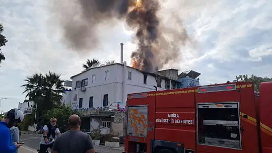 BODRUM'DA OTEL ALEVLERE TESLİM OLDU